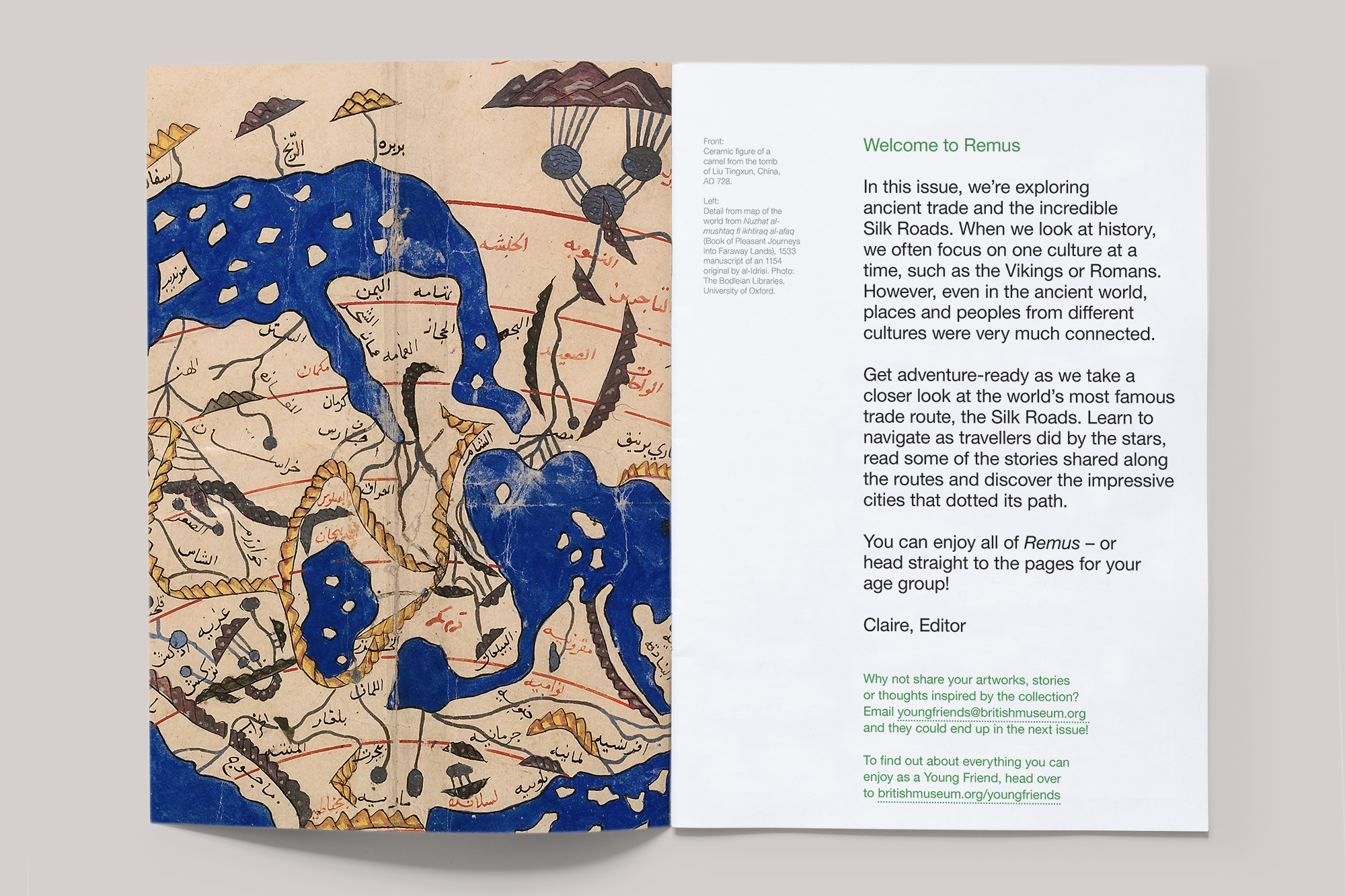 Sample spread from the Winter 24/25 issue